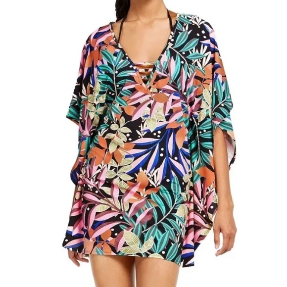 Bar III Other - Bar III MULTI Hidden Jungle Printed Tunic Cover-up, US Large